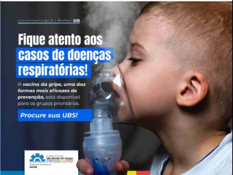 Secretaria de Saúde alerta para aumento das doenças respiratórias e reforça importância da vacinação