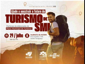 Governo Municipal convida a comunidade para participar da construção do Plano Municipal de Turismo