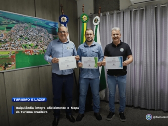 Itaipulândia integra oficialmente o Mapa do Turismo Brasileiro