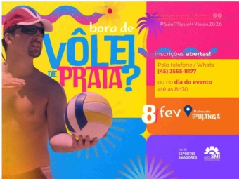 Torneio de Vôlei de Praia do São Miguel Mais Verão está com inscrições abertas