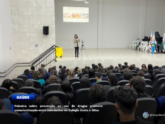 Palestra sobre prevenção ao uso de drogas promove conscientização entre estudantes do Colégio Costa e Silva