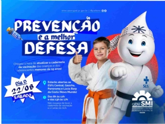 Dia D da Multivacinação será realizado neste sábado (22) em quatro unidades de saúde