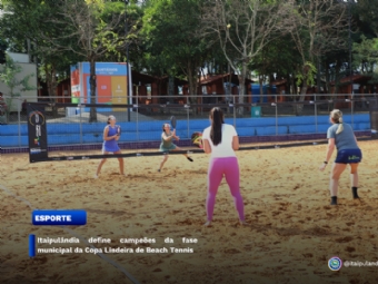 Itaipulândia define campeões da fase municipal da Copa Lindeira de Beach Tennis