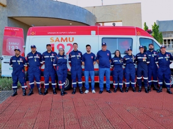 Administração Municipal de Itaipulândia entrega uniformes a equipe do Samu