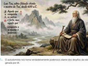 Lao-Tsé, sábio filósofo chinês e mestre do Tao, desde 600 a.C.: 