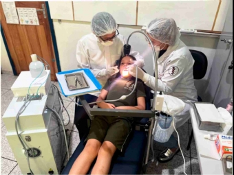 Consultório odontológico móvel atende alunos e fortalece a saúde bucal em São Miguel do Iguaçu