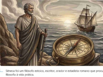 FILOSOFIA! Citação do dia de Sêneca, filósofo estoico: “Não existe vento favorável para quem não sabe aonde vai”