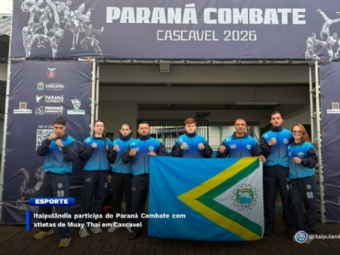 Itaipulândia participa do Paraná Combate com atletas de Muay Thai em Cascavel