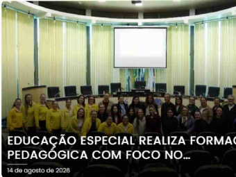 Educação Especial realiza formação pedagógica com foco no neurodesenvolvimento e na parceria com as famílias