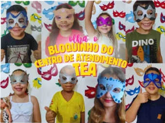 Centro de Atendimento à Pessoa com Transtorno do Espectro Autista promove semana especial de Carnaval com crianças atendidas