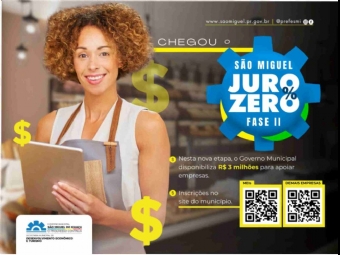 Governo Municipal disponibiliza R$ 3 milhões para o programa ‘São Miguel Juro Zero – Fase II’