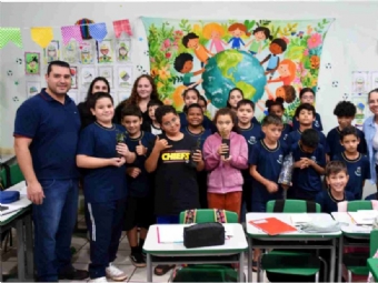 Educação ambiental marca palestra para alunos da Escola Municipal José Francisco