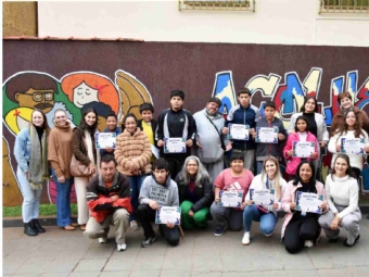 Oficina de grafite incentiva criatividade e pertencimento entre adolescentes atendidos pela Rede de Proteção