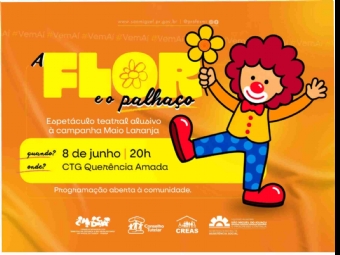 Peça teatral ‘A Flor e o Palhaço’ será apresentada para estudantes e comunidade na próxima semana