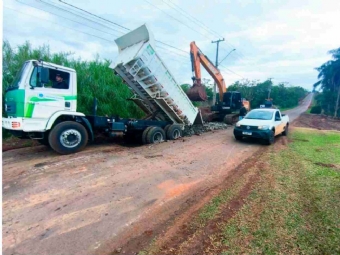 Governo Municipal realiza melhorias na Rodovia Vereador Eri Dutra, no acesso ao Distrito de São Jorge