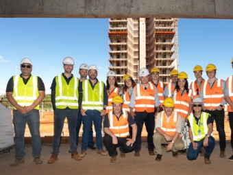 Itaipu acompanha avanço das obras do campus da Unila em Foz do Iguaçu