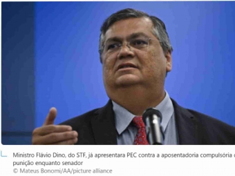 STF confirmou decisão de Flávio Dino para punir magistrados com perda do cargo, e não mais com aposentadoria.