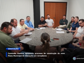 Comissão Gestora apresenta processo de construção do novo Plano Municipal de Educação aos vereadores