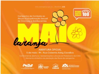 Governo Municipal promove Maio Laranja com ampla programação de combate à violência contra crianças e adolescentes