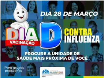 Vacinação contra gripe dos grupos prioritários começa neste sábado (28) com o dia “D”
