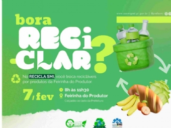 Primeira etapa de 2026 da Campanha Recicla SMI acontece neste sábado (07)