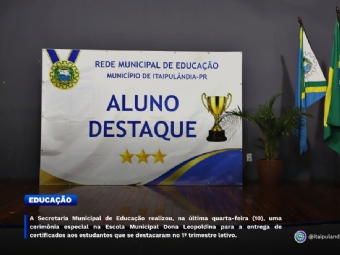 A Secretaria Municipal de Educação realizou, na última quarta-feira (10), uma cerimônia especial na Escola Municipal Dona Leopoldina