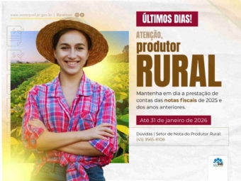 Últimos dias de prazo para prestação de contas da Nota do Produtor Rural de 2025 e anos anteriores segue até 31 de janeiro