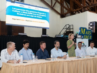 Mais investimentos para a educação: Gleisi acompanha lançamento de projetos da Itaipu em Santa Helena