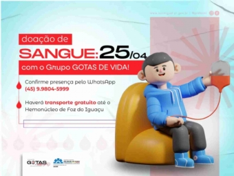 Grupo Gotas de Vida convida população para ação solidária no sábado (25)