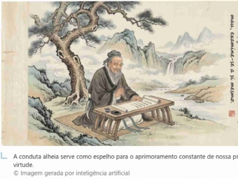 Confúcio, sábio chinês: “Quando vires um homem bom, imita-o, quando vires um homem mau, examina-te a ti mesmo”