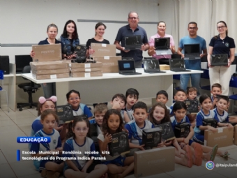 Escola Municipal Rondônia recebe kits tecnológicos do Programa Indica Paraná