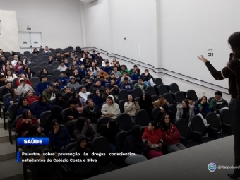 Palestra sobre prevenção às drogas conscientiza estudantes do Colégio Costa e Silva