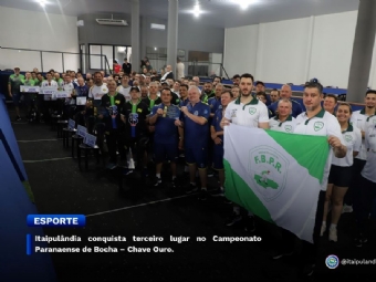 Itaipulândia conquista terceiro lugar no Campeonato Paranaense de Bocha – Chave Ouro.