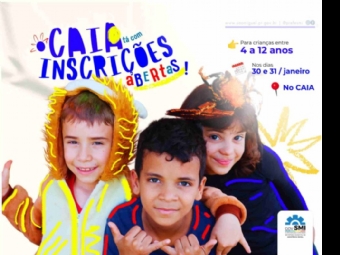 Inscrições para o Centro de Convivência da Criança serão realizadas nos dias 30 e 31 de janeiro
